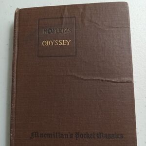 Antique Book, Homer's Odyssey, Macmillan's Pocket Classics